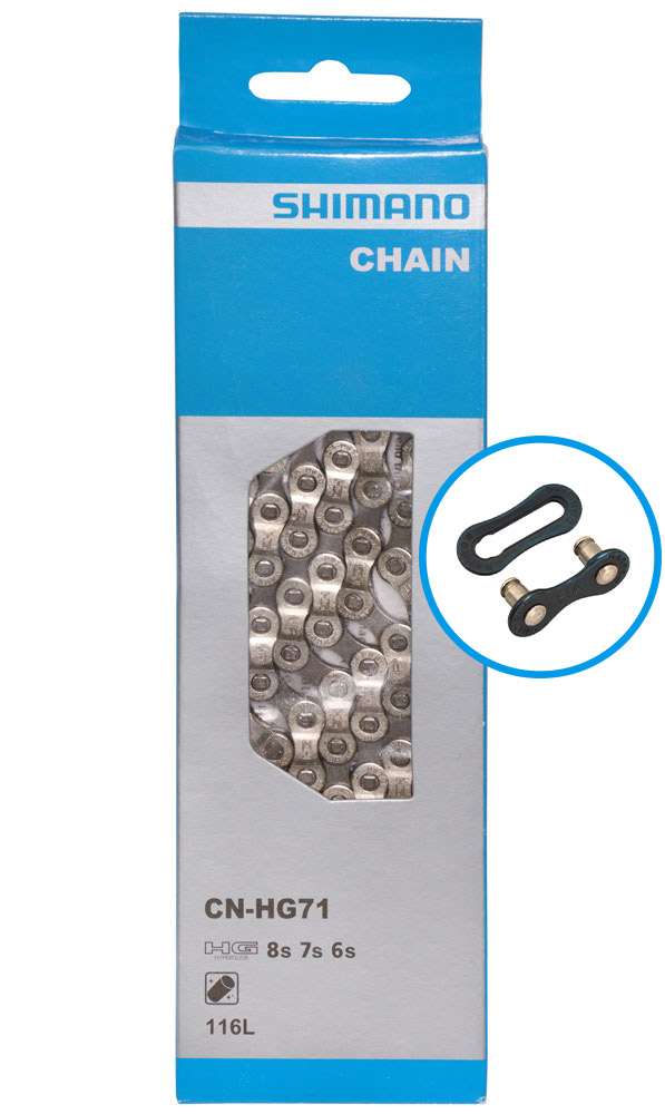 Shimano cn-hg71c 6 7 8-Gang-Kette mit Schnellverschluss