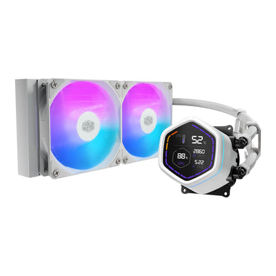 Cooler Master Masterliquid Core Nex Digital 240 Weißwasserkühlung (weiß, argb)