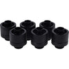 Alphacool Eiszapfen 16 10 mm Klemmverschraubung (schwarz, 6 Stück)