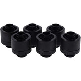 Alphacool Eiszapfen 16 10 mm Klemmverschraubung (schwarz, 6 Stück) - afbeelding 1