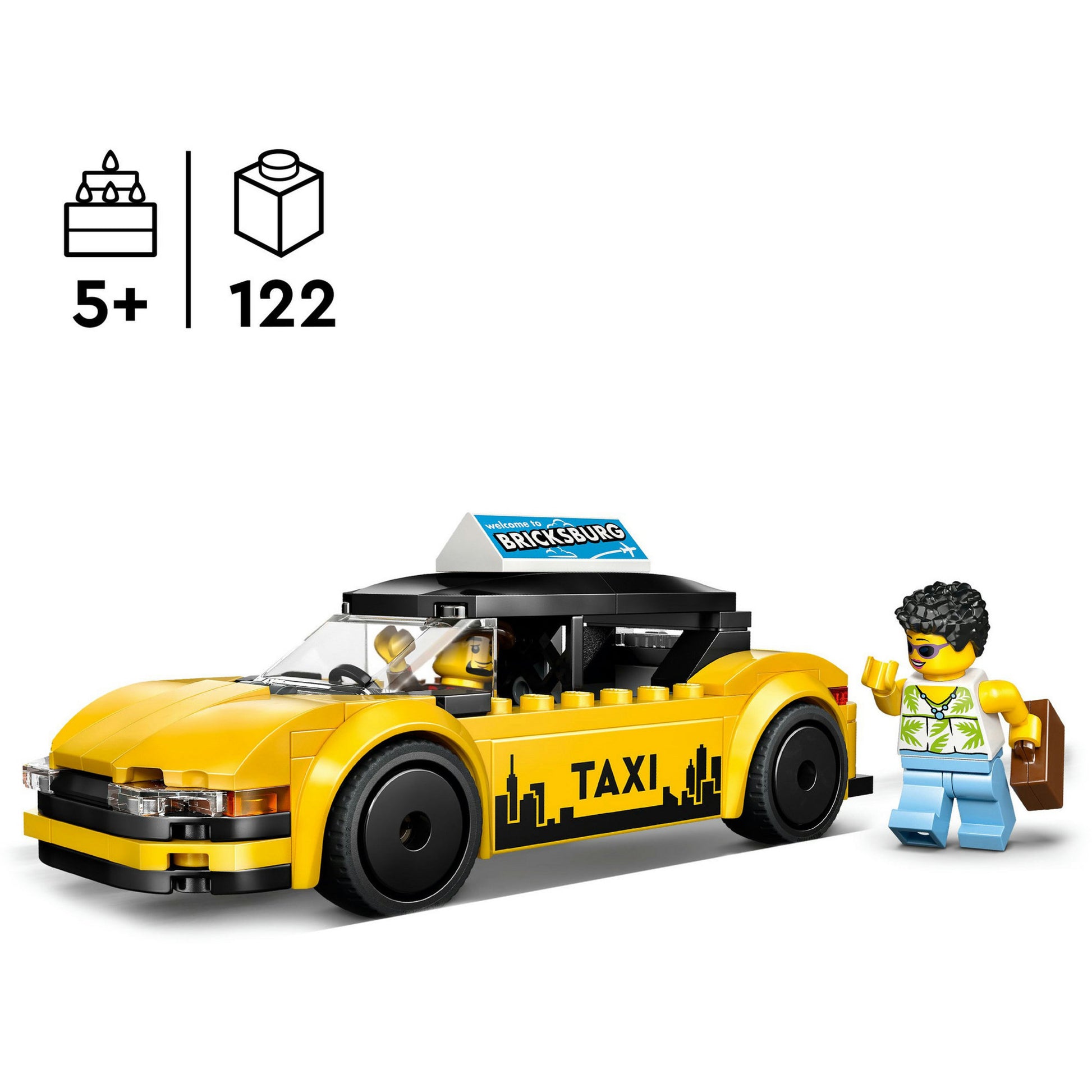 Lego City 60487 gelbes Taxi