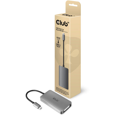 Club 3D USB Typ C zu DVI-I Dual Link Active Adapter