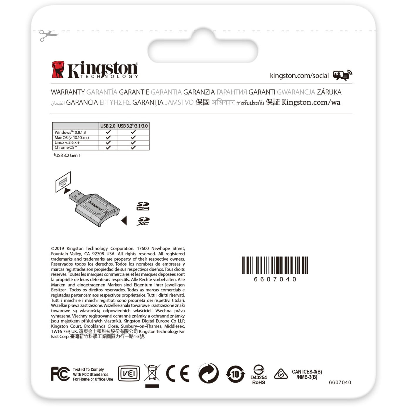 Kingston Mobilelite Plus SD -Leser