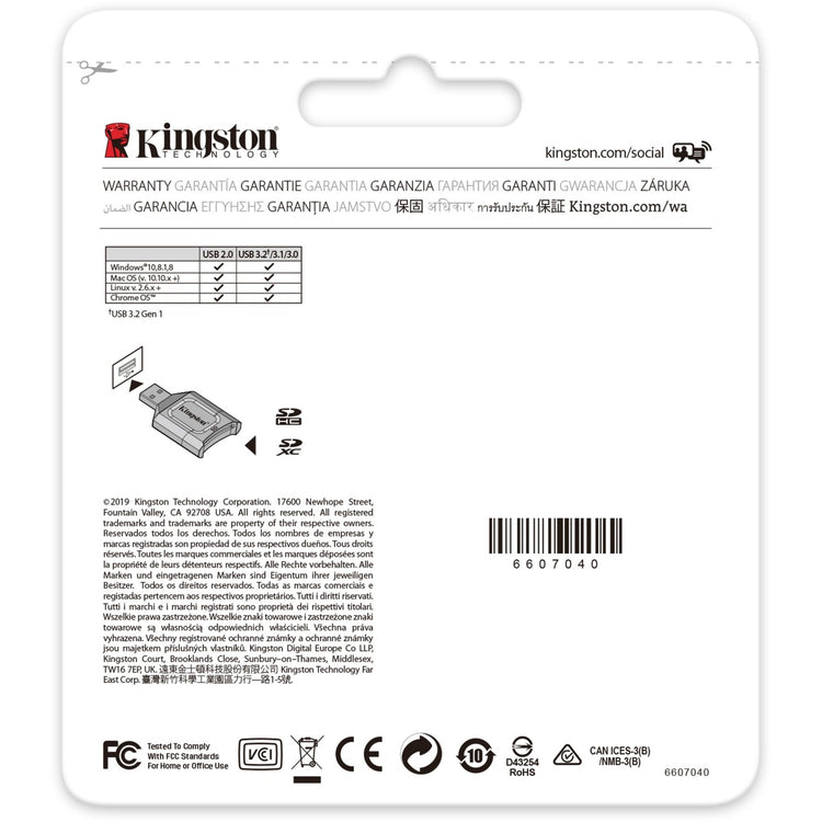 Kingston Mobilelite Plus SD -Leser