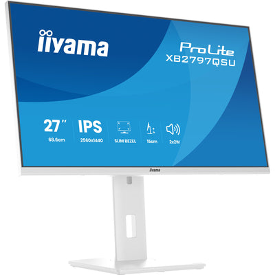 Iiyama Prolite xb2797qsu-w1 27 Monitor (weiß (matt), HDMI, Display Port, USB, Audio)
