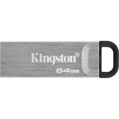 Kingston Kingston DTKN 64 GB Datatraveler Kyson, 64 GB, USB 3.2, 200 60 MB S, Capless, Silber