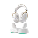 Mchose V9 Turbo+ magnetisches kabelloses Over-Ear-Gaming-Headset (Hochglanz-Weißgold, Nintendo Switch, Playstation 4, Playstation 5, Mobil, PC, 2,4 G Bluetooth USB) - afbeelding 2