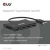 Club 3D DisplayPort Quad Monitor Hub MST 4x 4K30Hz DisplayPort Splitter (Schwarz)