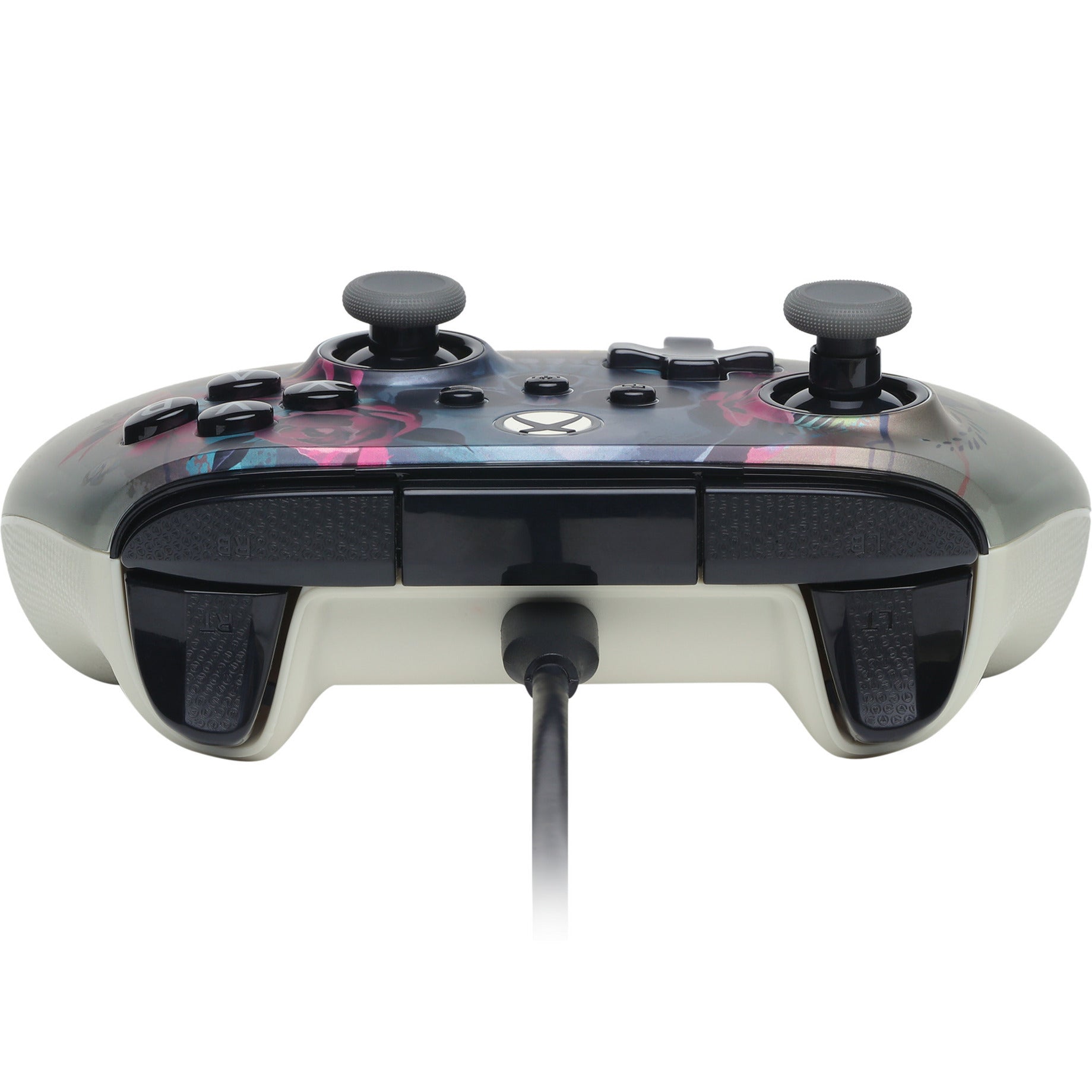 Powera Advantage Plus kabelgebundener Controller für Xbox Series X|s – Bloom Gloom (Silber, Xbox Series X|s, Xbox One, PC)