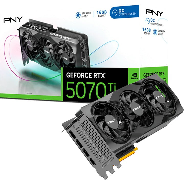 Pny Geforce RTX 5070 Ti OC Grafikkarte (DLSS 4, 3x Display Port, 1x HDMI)
