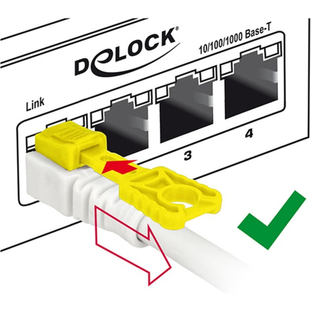 Delock Patch-Kabel RJ-45 mit Cat.6a sicher