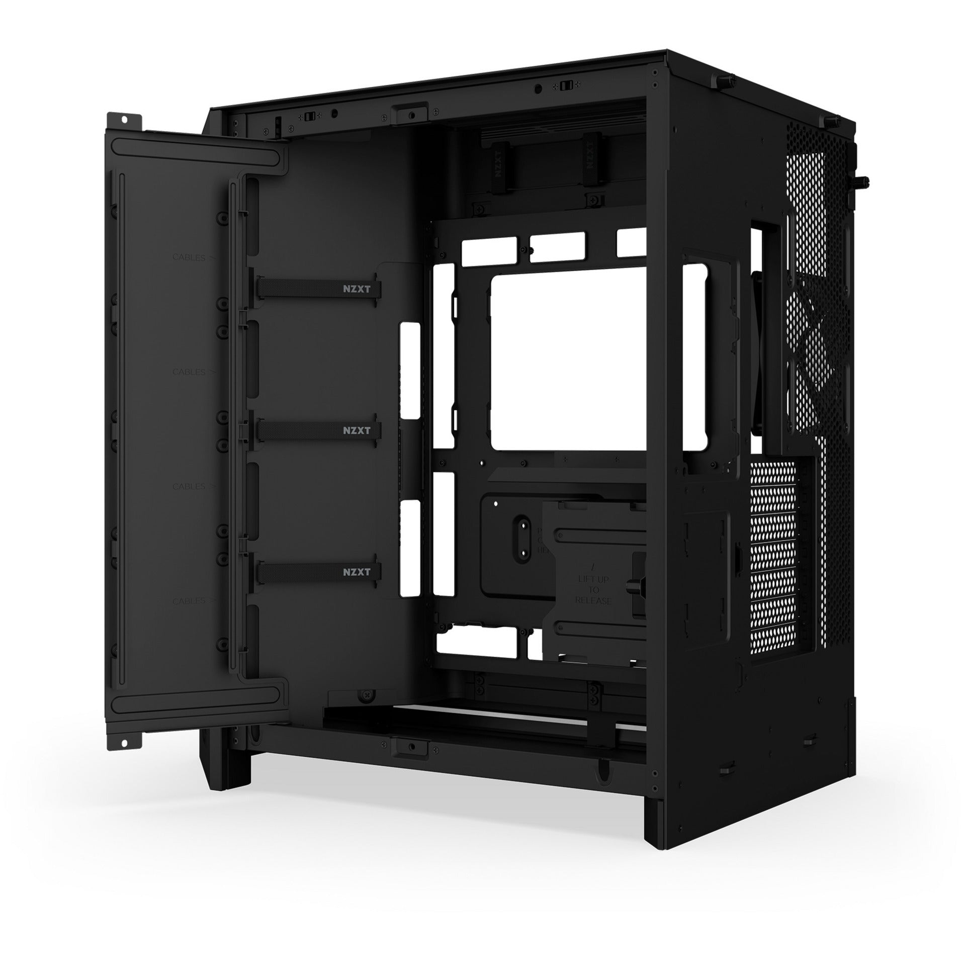 Nzxt H9 Flow RGB+ Midi-Tower-Gehäuse (schwarz (matt) | 2x USB-A | 1x USB-C | RGB | gehärtetes Glas)