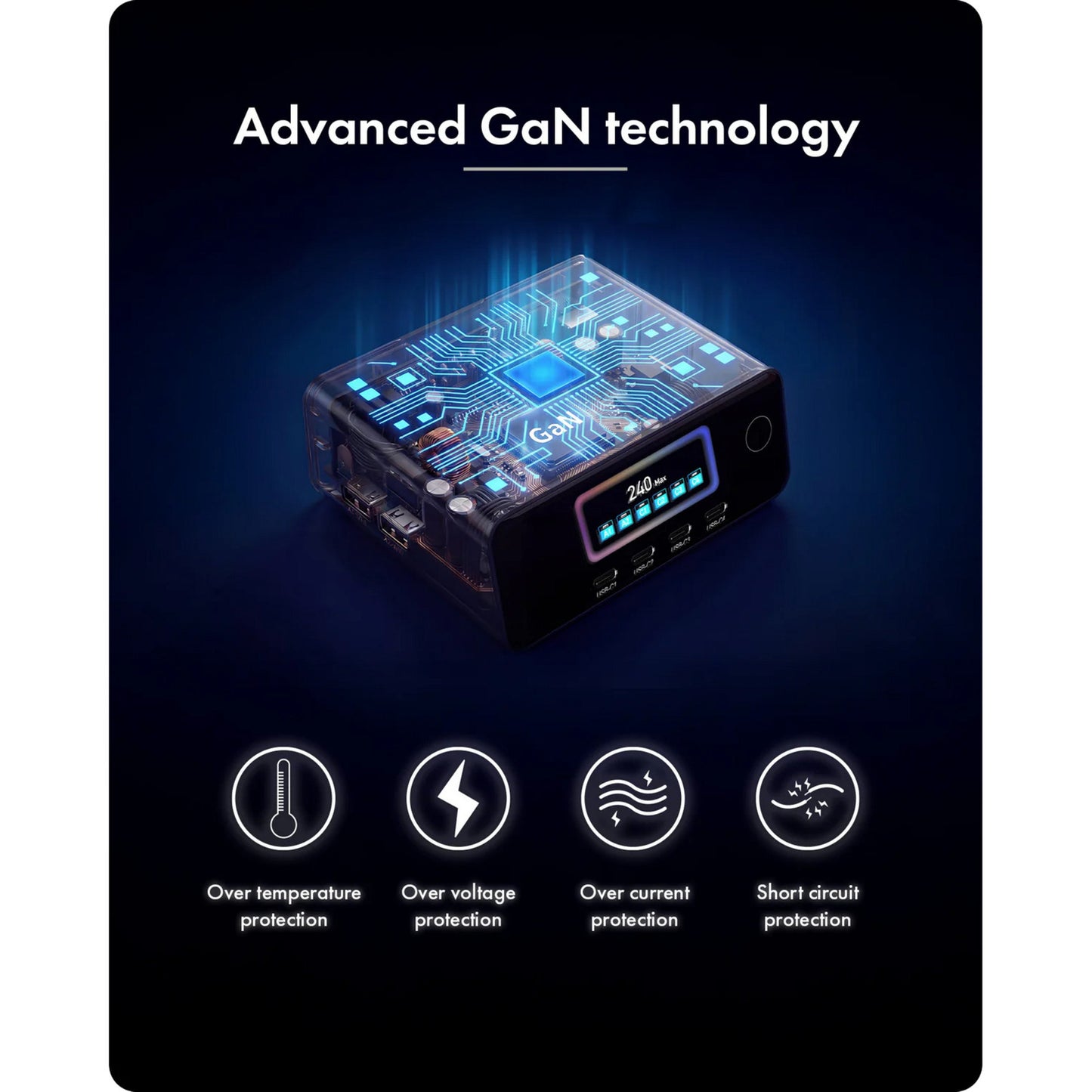 Icy Box 240 W Gan (schwarz)
