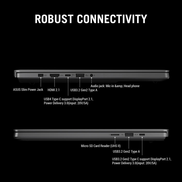 Asus Rog Zephyrus G14 Ga403up-QS001W 14 Copilot+ Gaming-Laptop (Weiß | Ryzen 9 270 | RTX 5070 | 32 GB | 1 TB SSD | OLED)