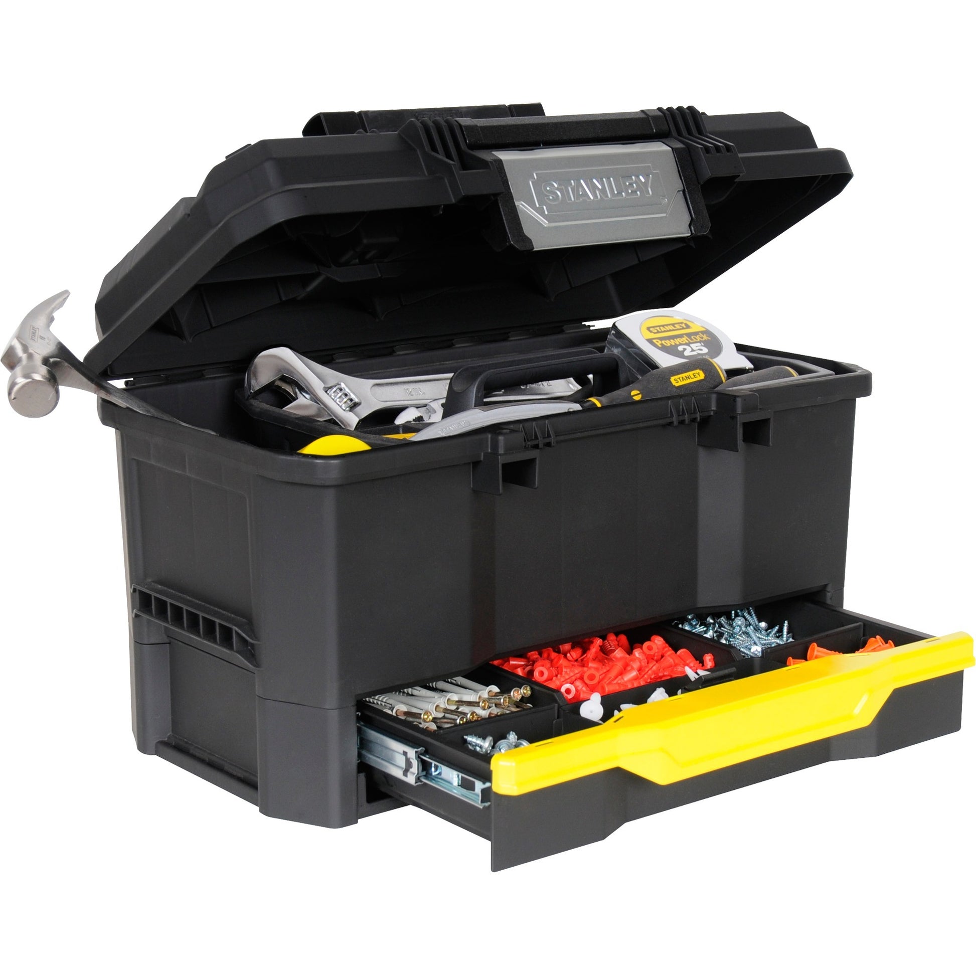 Stanley Tool Case 19 mit Druckschloss und Schublade