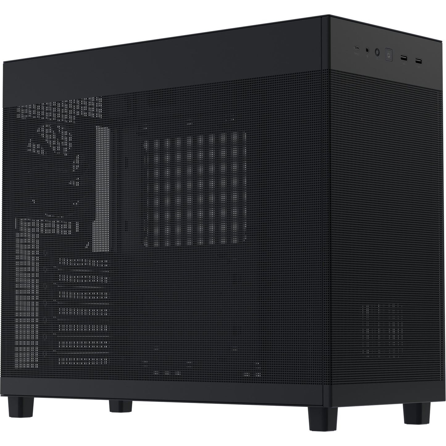 Asus Prime Ap303 - Mesh Panel Midi Tower Gehäuse (schwarz | 2x USB-A | 1x USB-C)