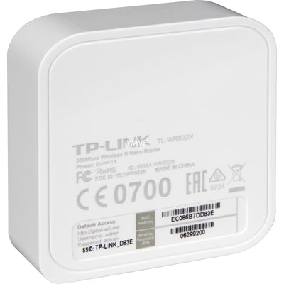 TP-Link TL-WR802N Drahtloser N-Nano-Router 300Mbps