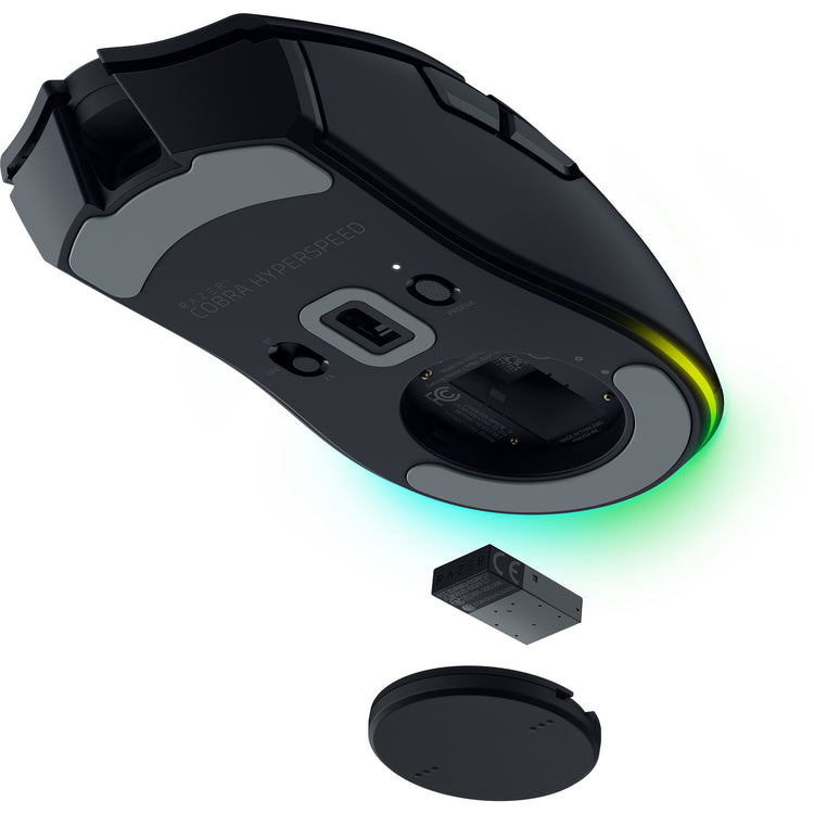 Razer Cobra Hyperspeed Gaming-Maus (schwarz, 26.000 dpi, RGB, 2,4 GHz Bluetooth USB)