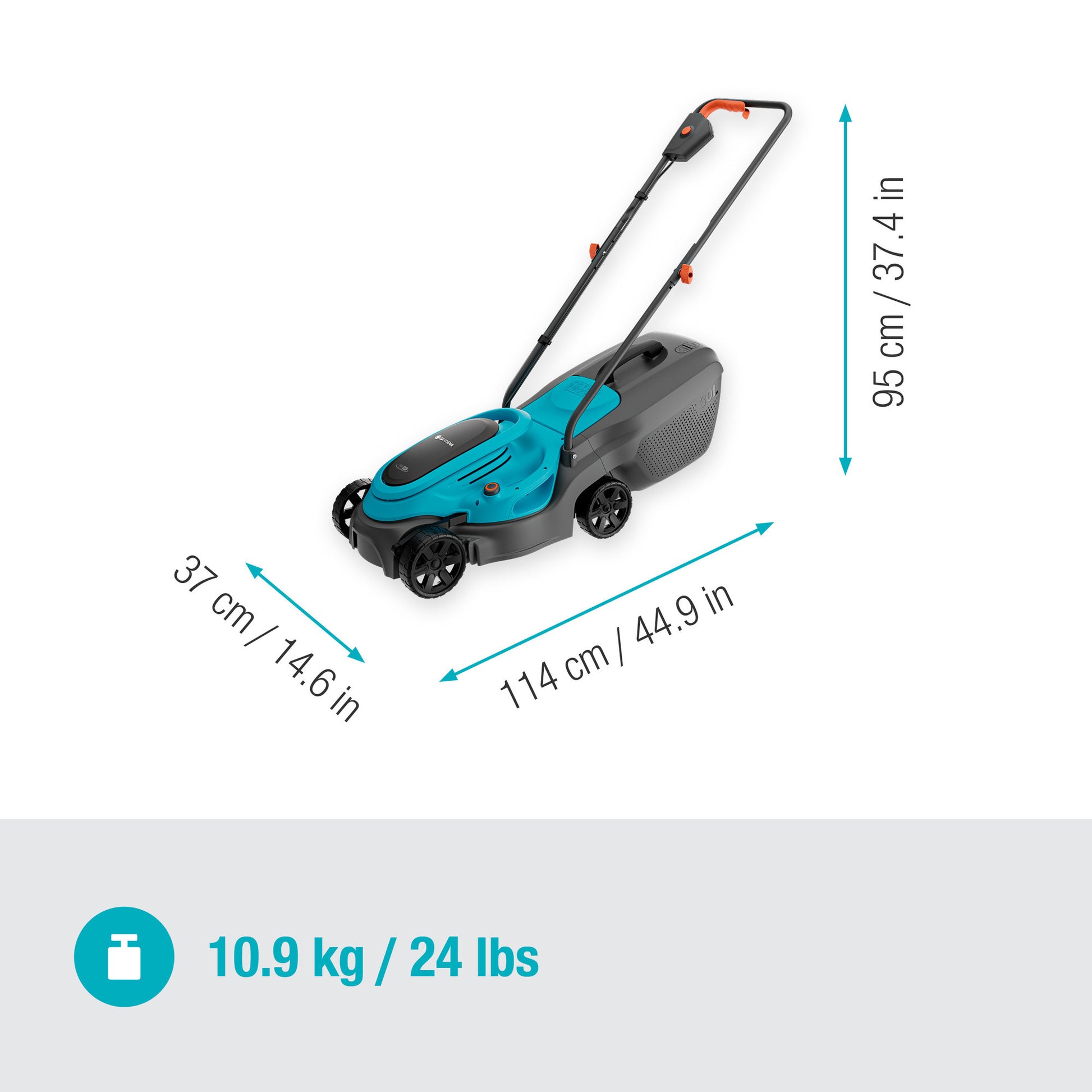 Gardena Akku-Rasenmäher Easymax 3218 V P4A Solo