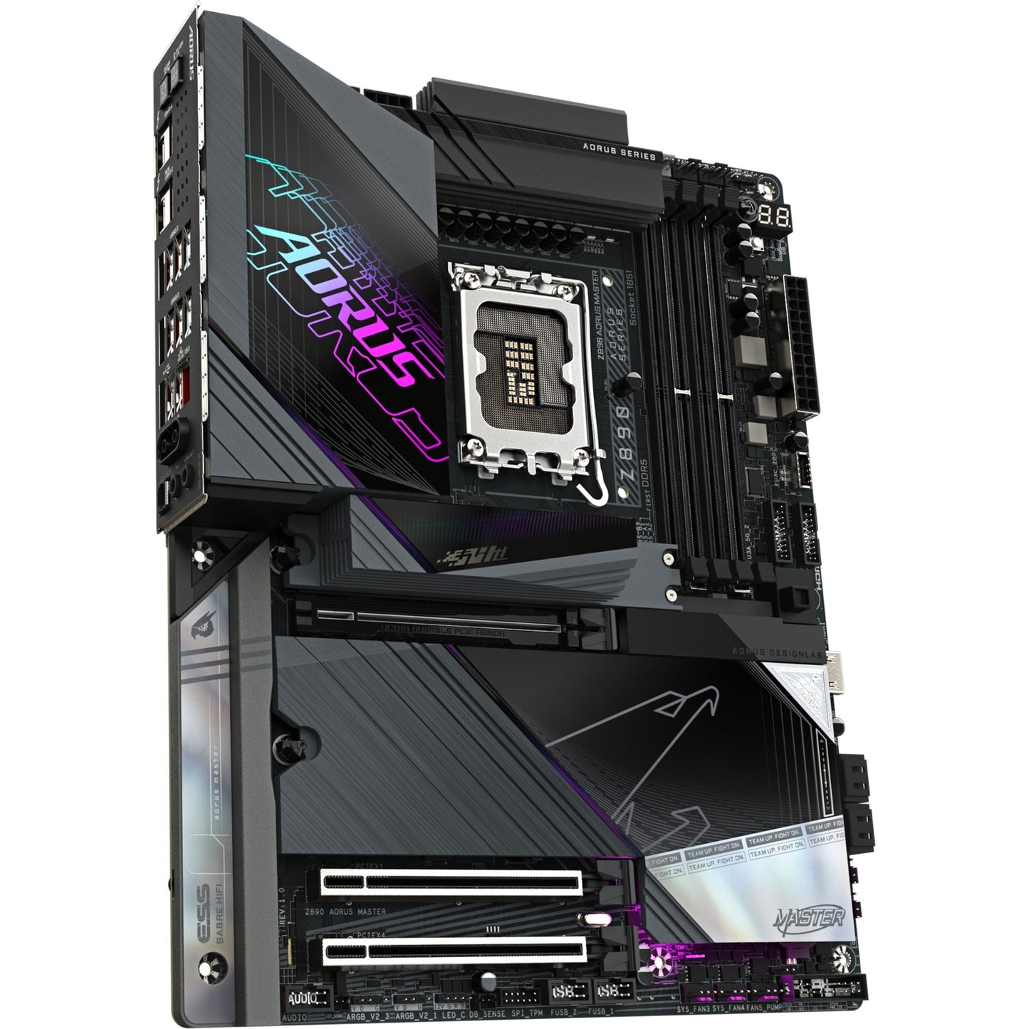 Gigabyte Z890 AORUS Master Sockel 1851 Motherboard (RAID, 10 GB-LAN, Wi-Fi 7, BT, Sound, ATX)
