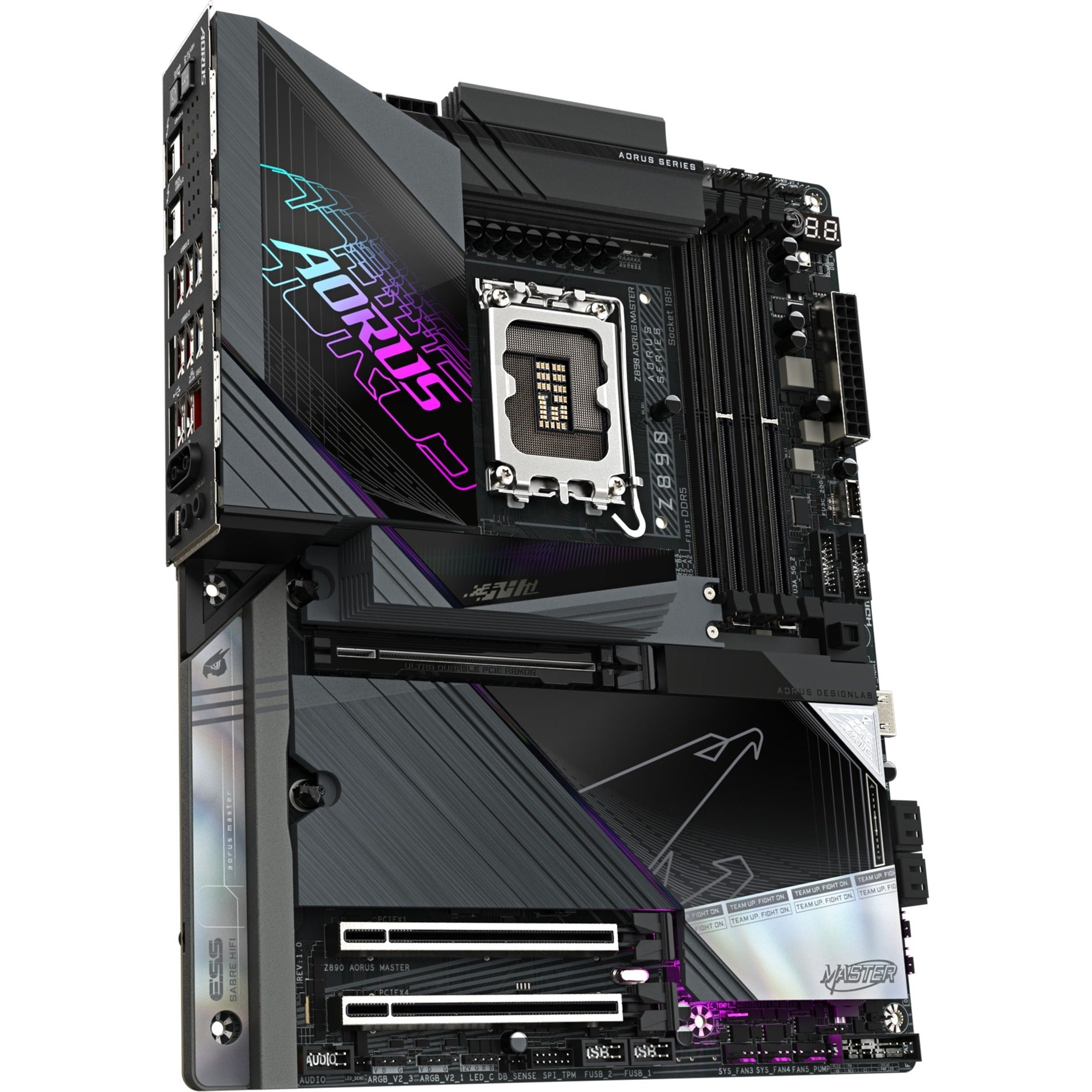 Gigabyte Z890 AORUS Master Sockel 1851 Motherboard (RAID, 10 GB-LAN, Wi-Fi 7, BT, Sound, ATX)