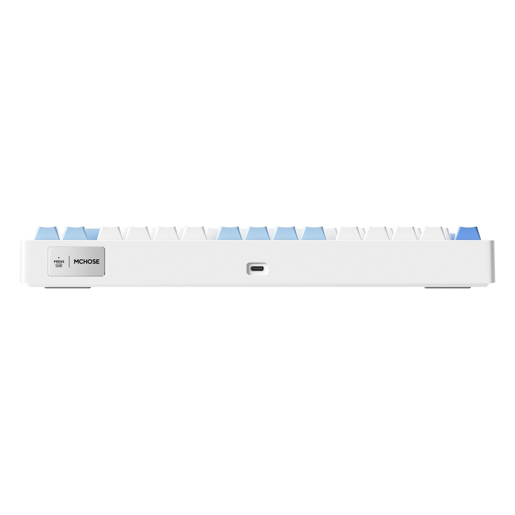 Mchose G75 Pro Tri-Mode-Dichtungsstruktur, mechanische Gaming-Tastatur (blau, US-Layout, KTT Cabbage Tofu V2, 75 %, RGB, Hot Swap, PBT Double-Shot, 2,4 GHz USB-C Bluetooth)