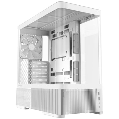 Antec C6 Curve Air Midi-Tower-Gehäuse (weiß | 2x USB-A | 1x USB-C | gehärtetes Glas)