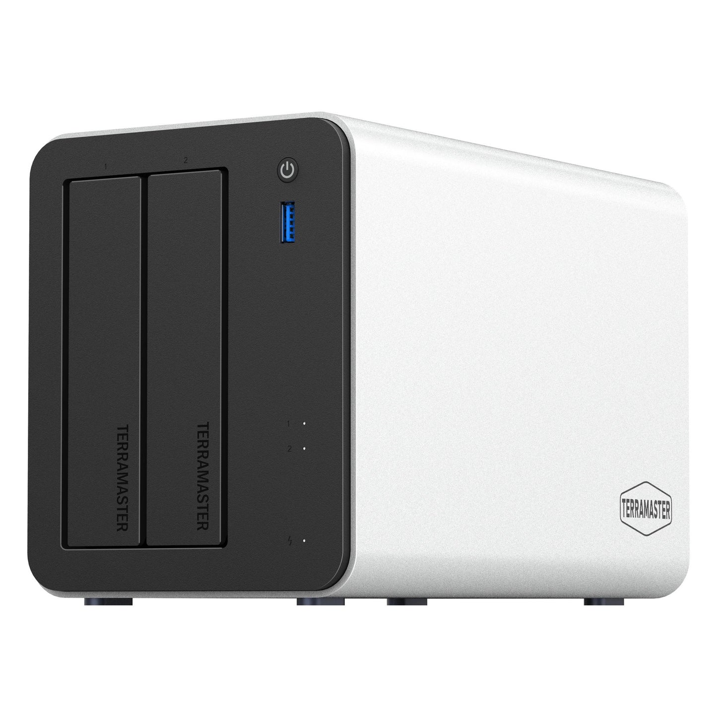 Terramaster f2-425 plus NAS (weiß, 2x 5GBe, HDMI, USB)