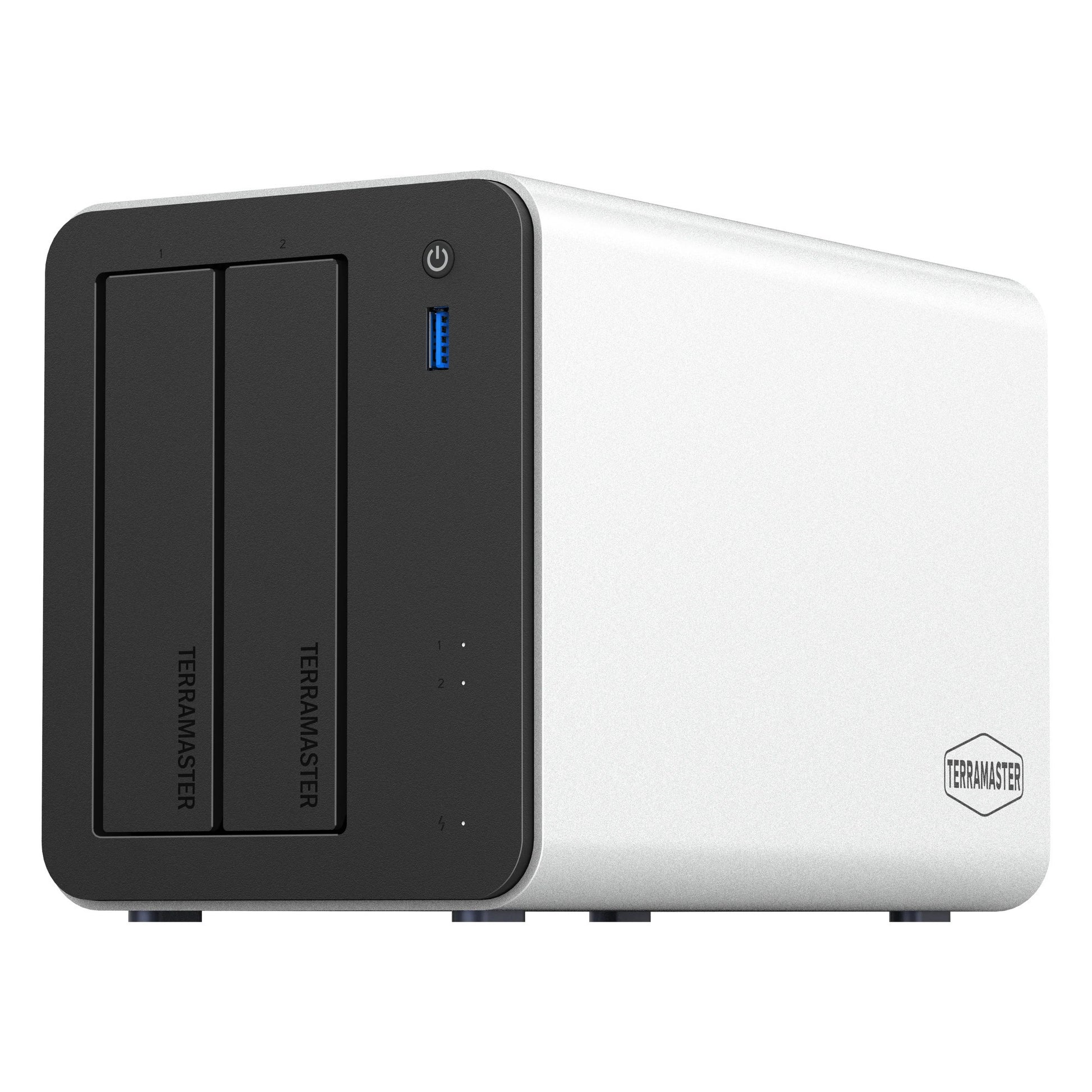Terramaster f2-425 plus NAS (weiß, 2x 5GBe, HDMI, USB)