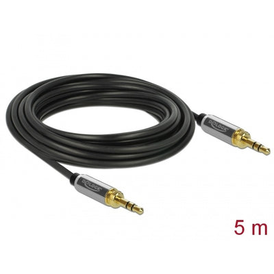 Delock-Stereo-Kabel 3,5 mm 3 Pin-Stecker> 3,5 mm 3 Pin-St.