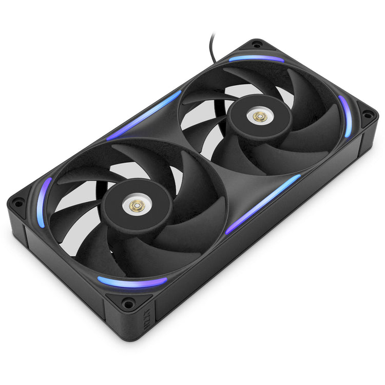 Nzxt f240x RGB-Gehäuselüfter (schwarz, 2 Stück, 240 x 120 x 30 mm, PWM)