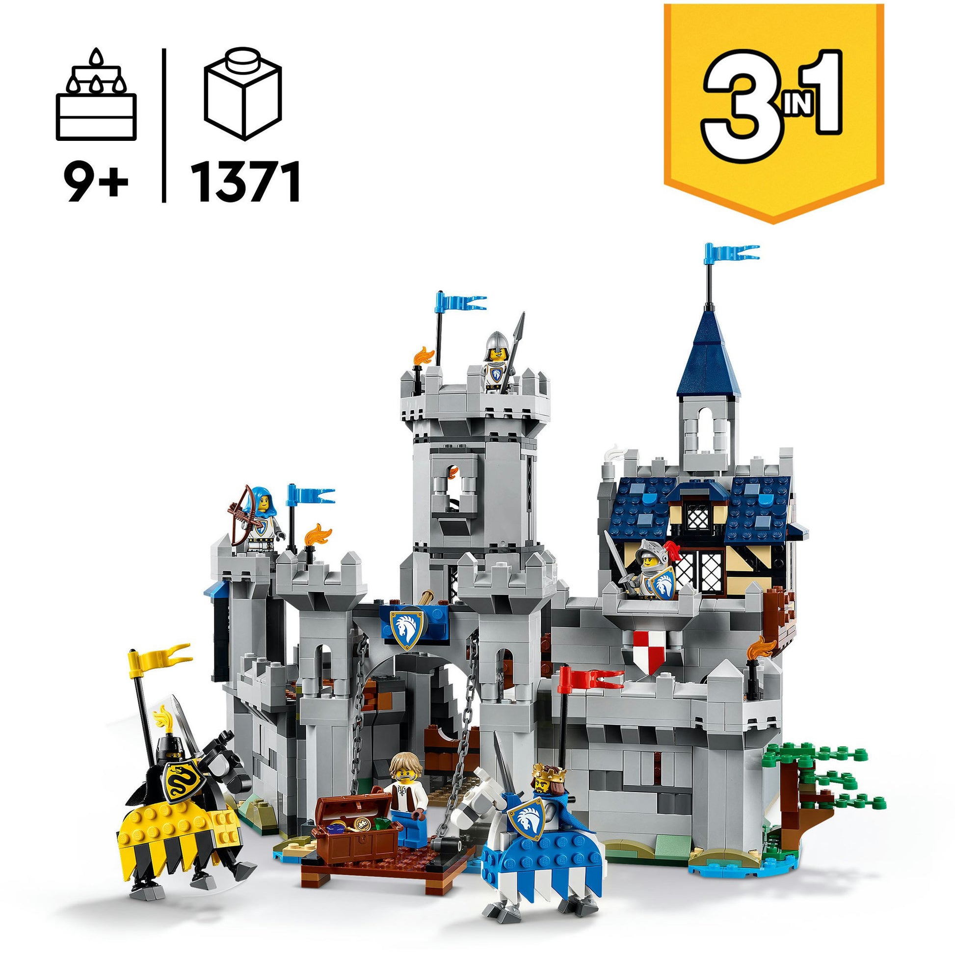 LEGO Creator 31168 mittelalterliches Schloss mit Rittern zu Pferd