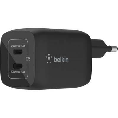 Belkin Boostcharge Pro 2-poort USB-C GaN-Wandlader mit P.