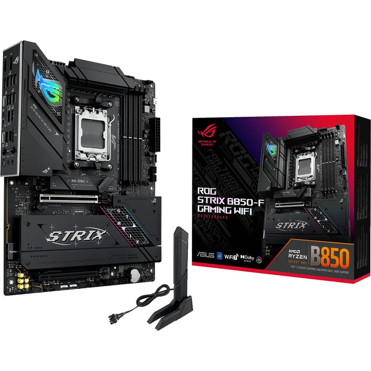 Asus ROG Strix B850-F Gaming WiFi Sockel AM5 Motherboard (2,5 GB-LAN, Wi-Fi 7, BT, Sound, ATX)