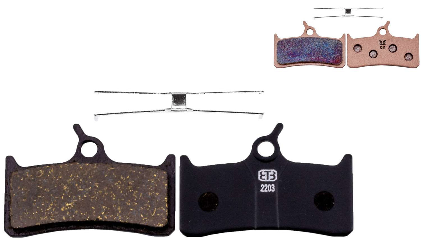 Dreifach acht Shimano Deore XT-Scheibenbeläge