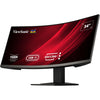Viewsonic UwQHD gebogener Docking-Monitor mit KVM-Switch VG3419C 34 Ultrawide (Schwarz (matt), 1x HDMI, 1x Display-Port, USB-A, USB-B, USB-C, LAN, Audio)