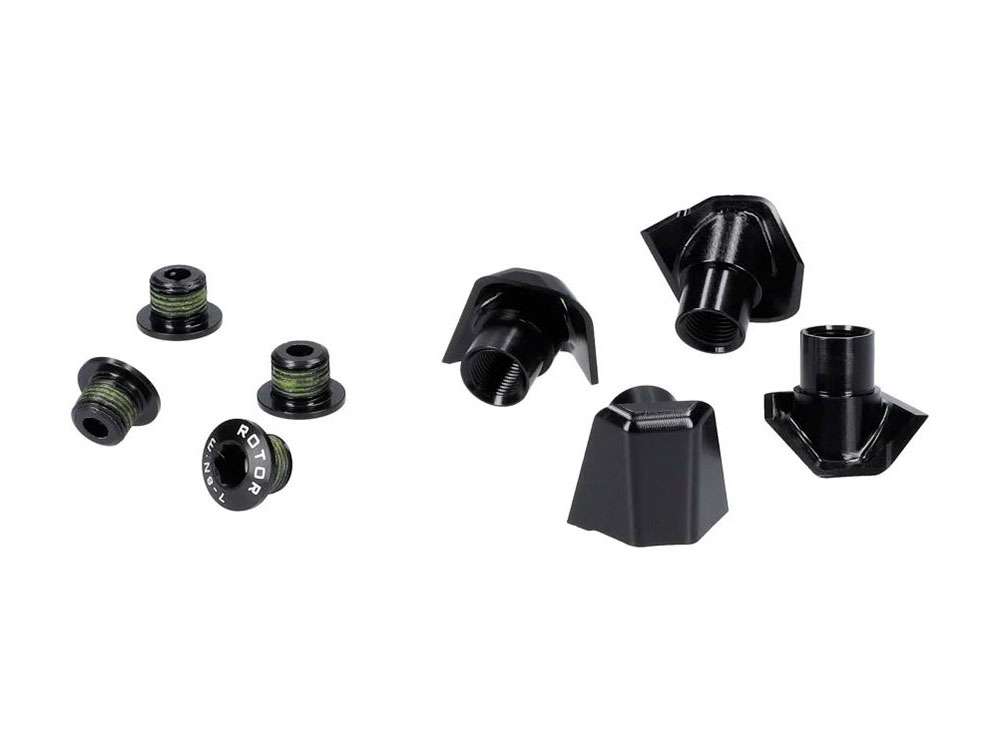Rotor Kettenblattschraubenset inkl. Abdeckungen für Shimano Ultegra FC-R8100 Kurbel