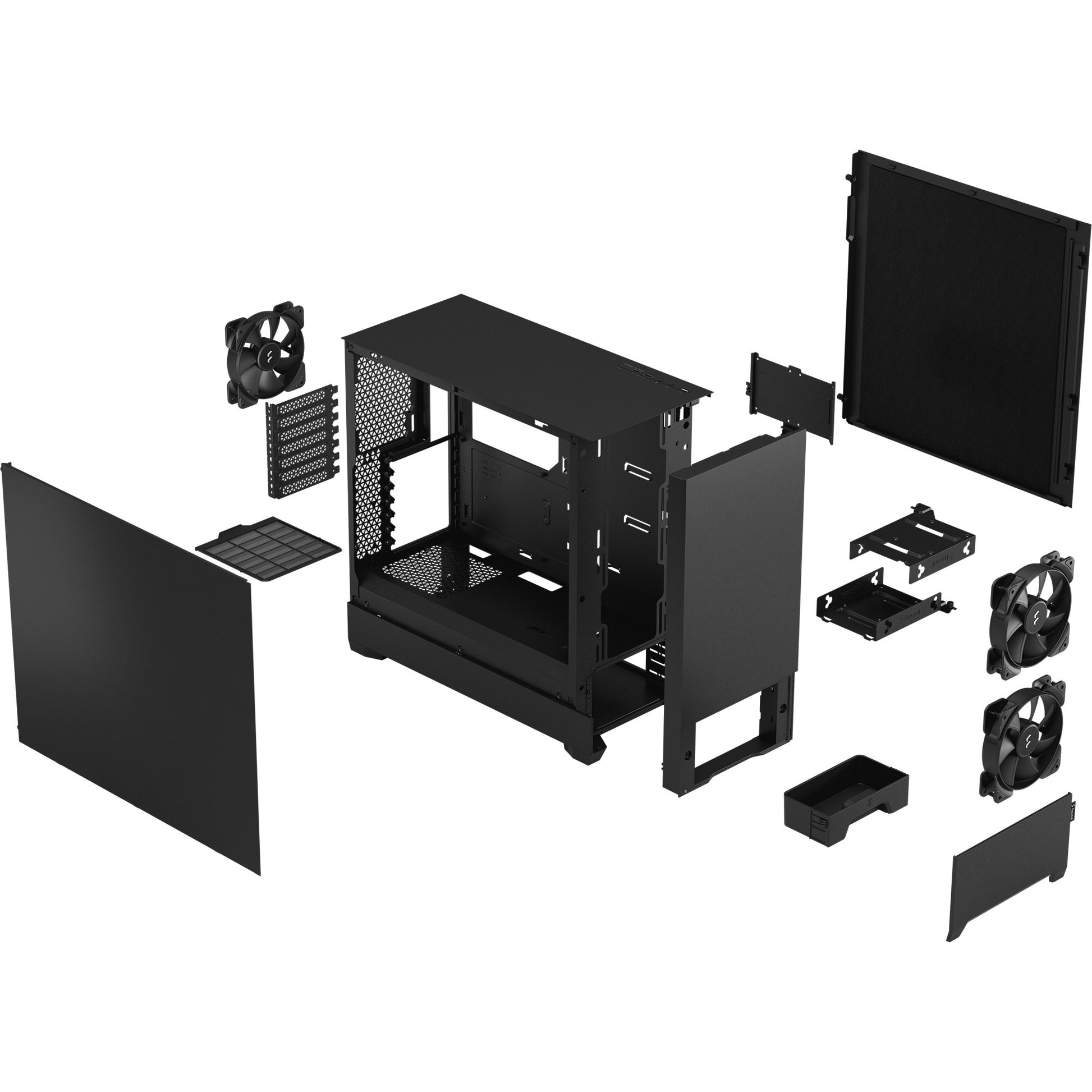 Fraktales Design pop stiller schwarzes Feststoff