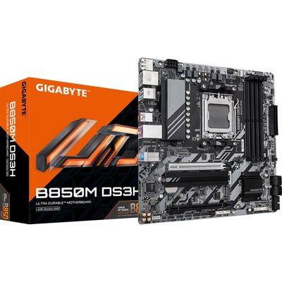 Gigabyte B850M DS3H Sockel AM5 Motherboard (RAID, 2,5 GB LAN, Sound, µATX)