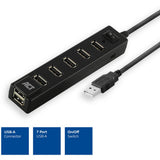 ACT Connectivity USB Hub 7 -Port mit Aanen -Out Switch - afbeelding 2