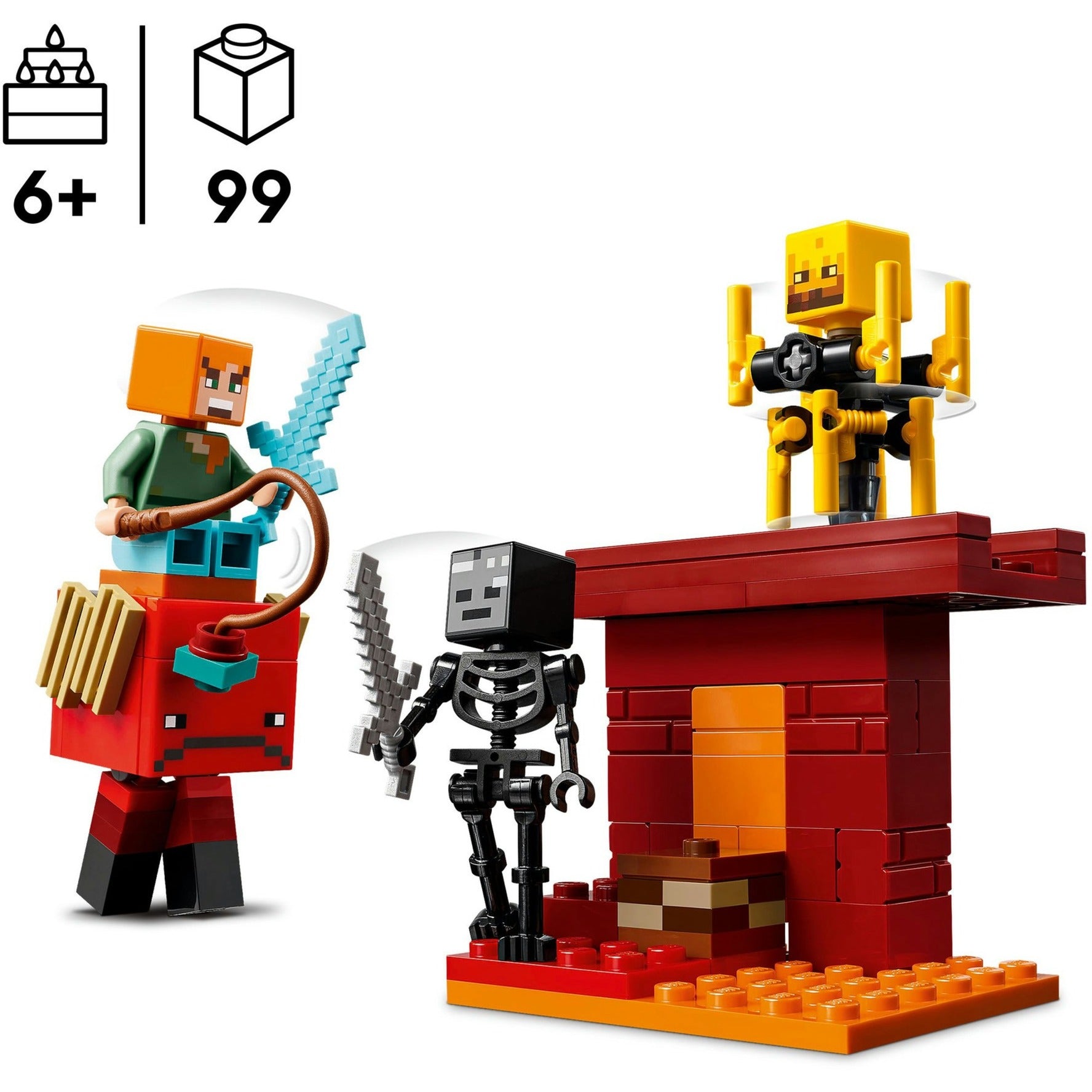 LEGO LEGO Minecraft 21266 Die Lava reitet im Nether