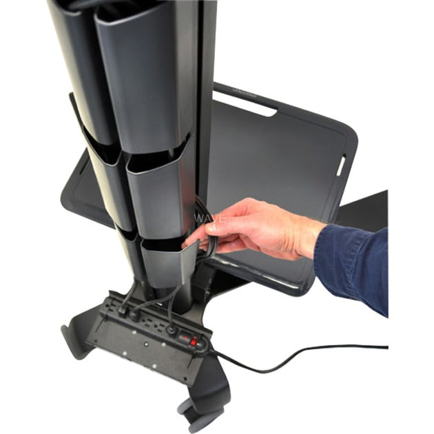 Ergotron Neo-Flex Mobile Media Center UHD-Basis (schwarz)