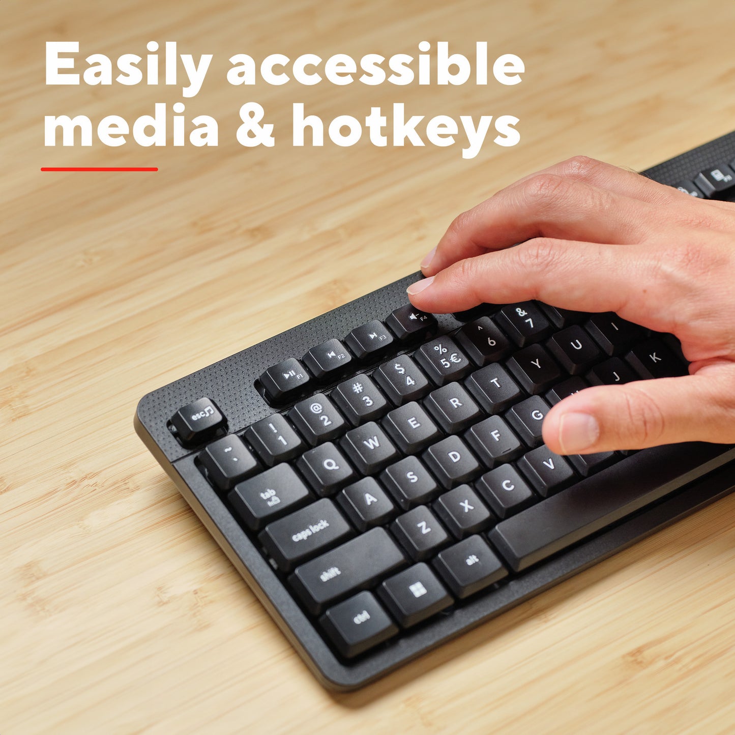 Vertrauen Sie Ody II Stille drahtlose Tastatur