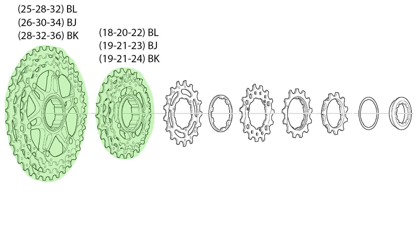 Shimano Kettenradeinheit für CS-M771-10