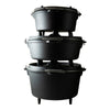 The Windmill Dutch Oven 4,5 qt Kochtopf (schwarz, ø 25,5 cm | 3,8 Liter)