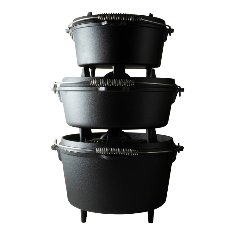 The Windmill Dutch Oven 4,5 qt Kochtopf (schwarz, ø 25,5 cm | 3,8 Liter)