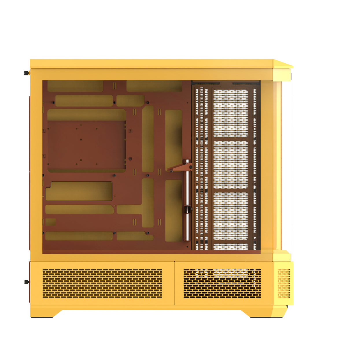 Thermaltake View 600 tg butter caramel Big-Tower-Gehäuse (gelb | 2x USB-A | 1x USB-C | gehärtetes Glas)