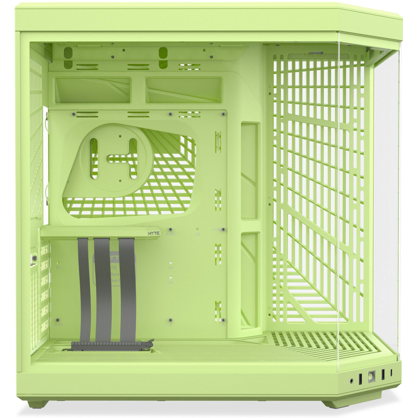 Hyte y70 Midi-Tower-Gehäuse (hellgrün | 2x USB-A | 1x USB-C | gehärtetes Glas)
