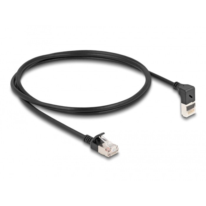 Delock RJ45 Network Cable Cat.6a S ftp Slim 90 ° nach oben a