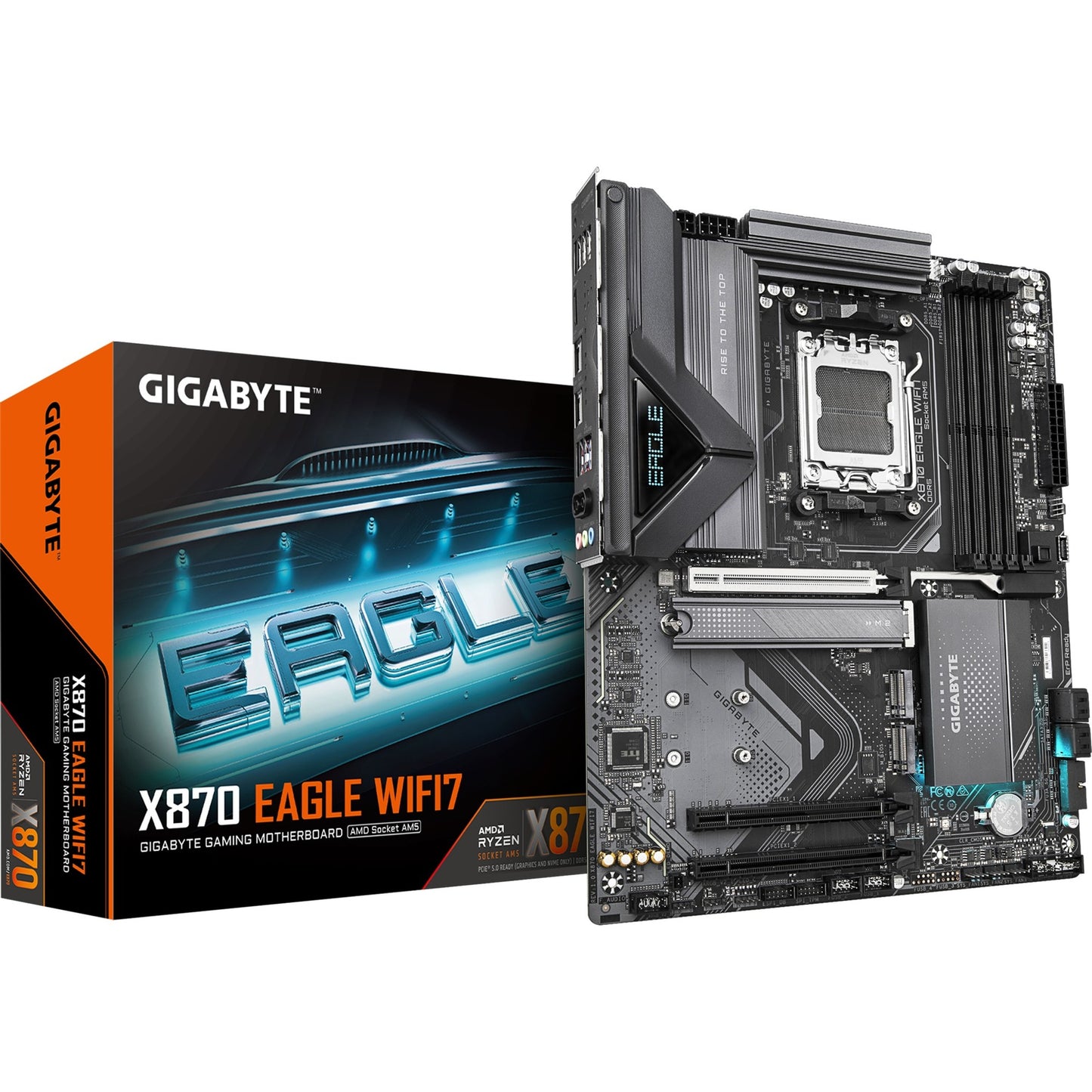 Gigabyte x870 Eagle WiFi7, ATX, AMD AM5, 4X DIMM DDR5, Dual USB4 Typ-C, 2,5 GBE, Wi-Fi7